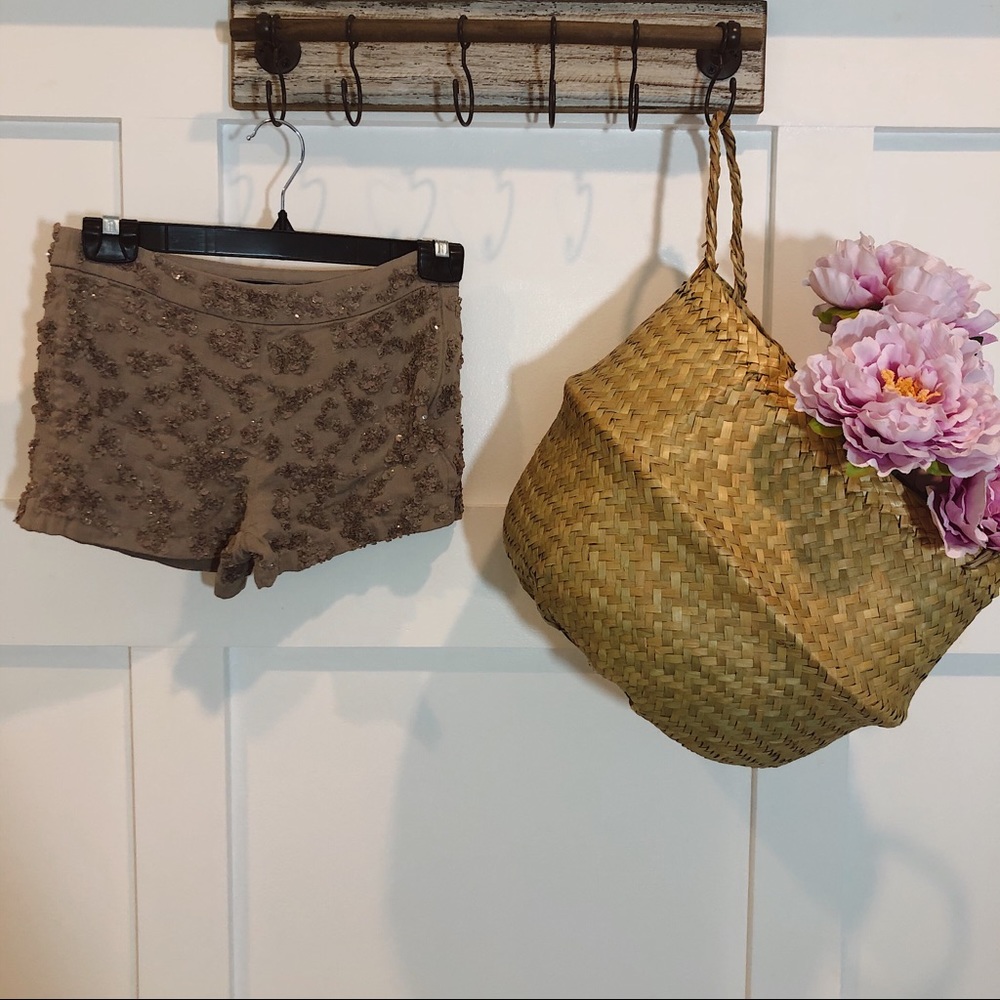 French Connection Sequin Embellished Shorts